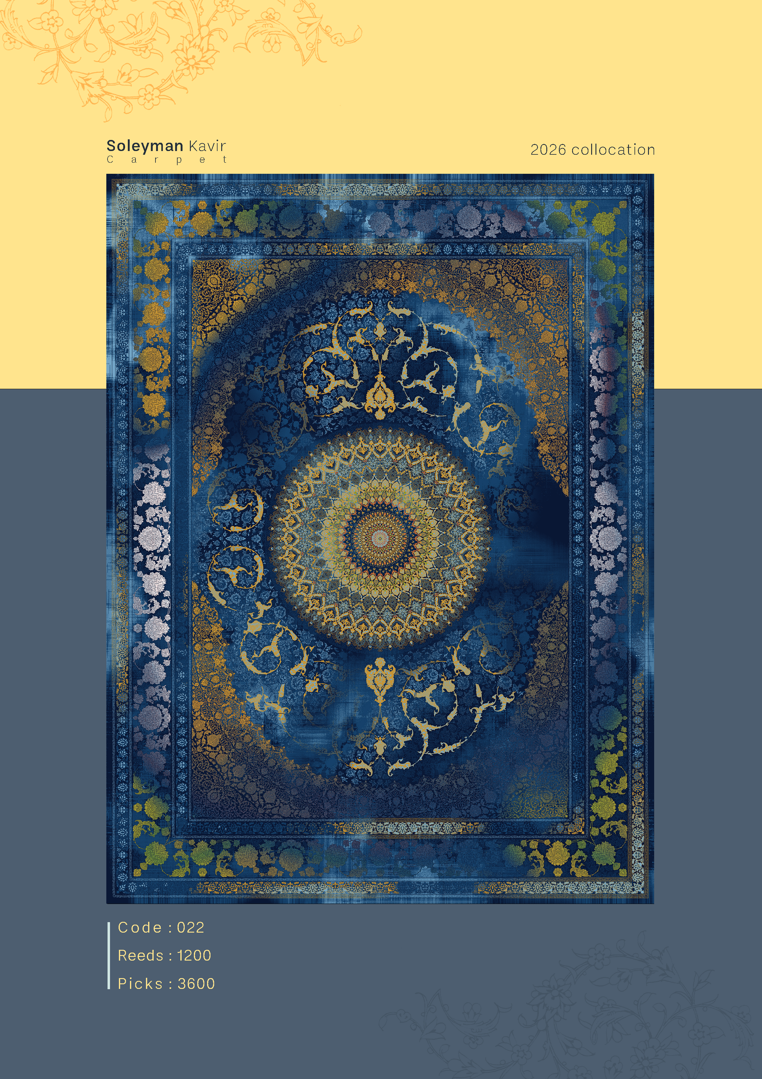 فرش وینتیج 1200 شانه کد 20 تا 23